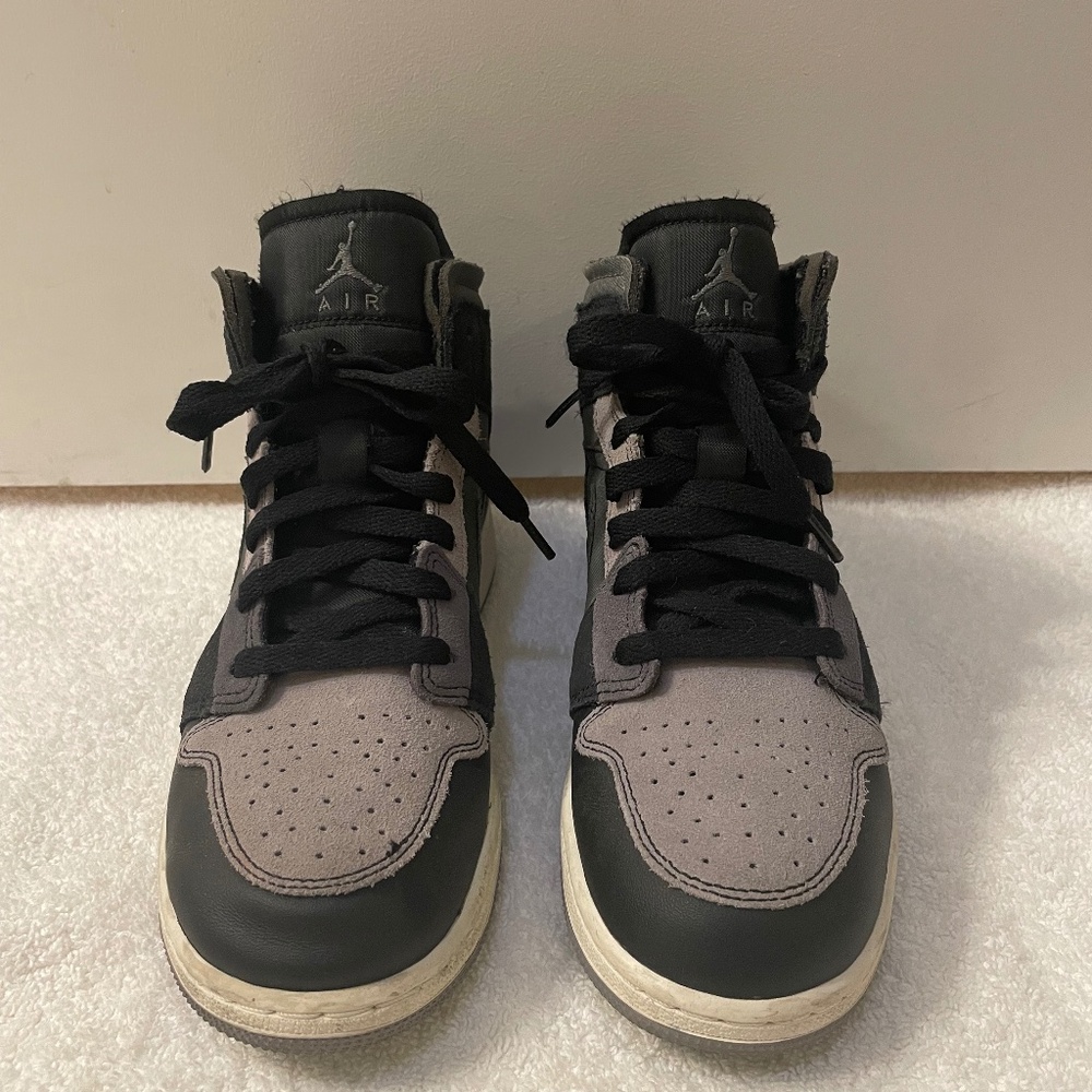 Nike Air Jordan 1 Mid SE Craft Inside Out Stealth Black DV0438-001 7Y Mens 7